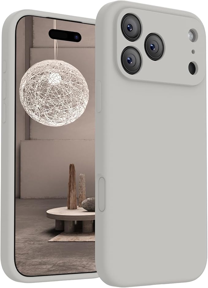 FireNova Magnetic for iPhone 17 Pro Case, Compatible with MagSafe, [Integrated Silicone Camera Control Button] [Camera Protection] Anti-Scratch Microfiber Lining Phone Case, 6.3", Natural Titanium