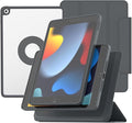 ZENLU iPad 9th 8th 7th Generation Magnetic Case with Removable Folio Cover, Premium Semi-Silicone Leather, Vertical Stand, Clear Back, Smart Sleep/Wake, Full Protective Case for 10.2" iPad (Black)