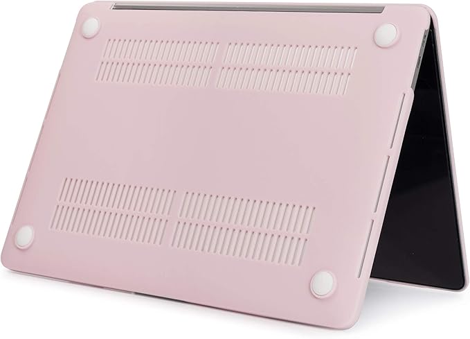 Se7enline Compatible with MacBook Pro 2024/2023/2022/2021/2020 Case 13 inch Hard Shell Cover for Mac Pro 13-inch M1/M2 A2338/A2251/A2289 with Touch Bar Touch IDd&Keyboard Protective Skin,Rose Quartz