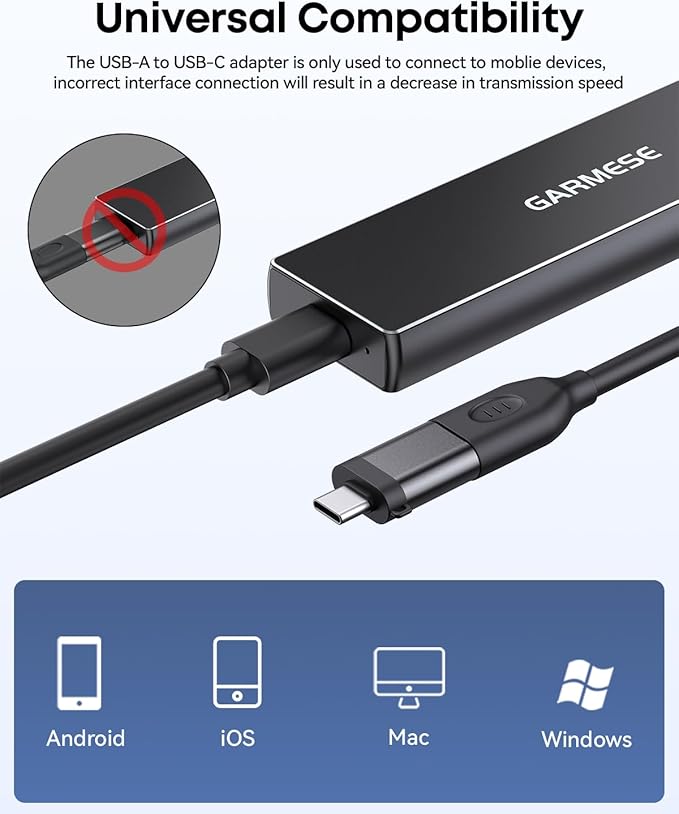 1TB External SSD USB 3.2 Gen 2, Up to 1000MB/s High Speed Portable Solid State Drive, Plug & Play Storage for PC, Laptop, Mac, Tablet, Video Editing, Backup