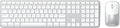 Satechi Wireless Keyboard and Mouse Combo, Slim CEX3 with Multi-Device Bluetooth Pairing and USB-C Receiver Connectivity, Designed for Full-Size Productivity Workspaces, Silver