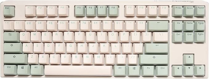 Ducky One 3 TKL Matcha Hotswap Double Shot PBT Quack Mechanical Keyboard (Cherry MX Silent Red)