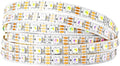 BTF-LIGHTING RGBW RGB+Cool White SK6812 (Similar WS2812B) 4 Colors in 1 LED Strip Individually Addressable 16.4ft 60Pixel/m 300LED Light Dream Color IP30 DC5V White PCB (No Adapter or Controller)