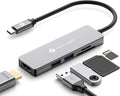 NOVOO USB C Hub 5 in 1 with HDMI 4K Adapter, 2 USB 3.0 Ports, 1 SD Memory Port, 1 microSD Card Reader