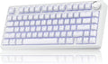 SOLAKAKA A75 Wireless Gaming Keyboard with Multifunction Knob, BT5.0/2.4GHz/USB-C, 75% Mechanical Keyboard, Hot-Swappable, Gasket Creamy Keyboard with RGB Backlit, Crystal Keycaps, for PC/Mac/PC