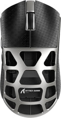 ATTACK SHARK R3 Wireless Gaming Mouse, 46g Superlight Magnesium Alloy Triple-Mode Computer Mouse, 8000Hz Polling Rate, PAW3395 26K DPI Sensor Programmable Mice with Griptape for PC/Win/Mac (Grey)