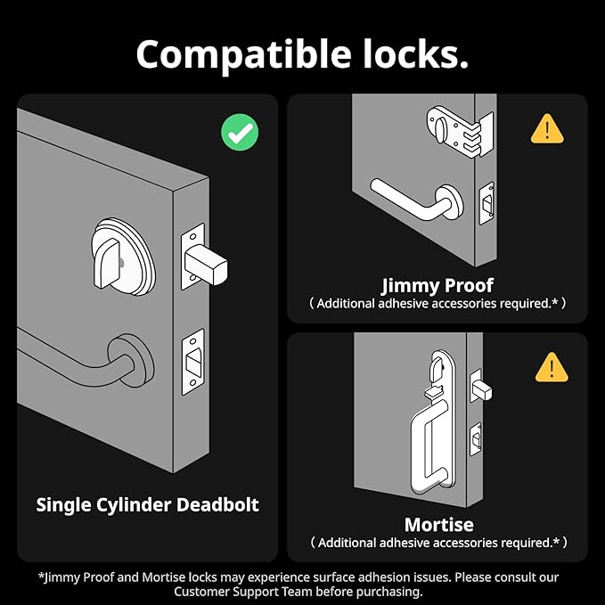 SwitchBot WiFi Smart Lock Pro + Hub Mini Matter, Keyless Entry Smart Deadbolt Retrofit for Existing Deadbolt, Install in Minutes, Matter Siri HomeKit/Apple Watch, Alexa Google IFTTT