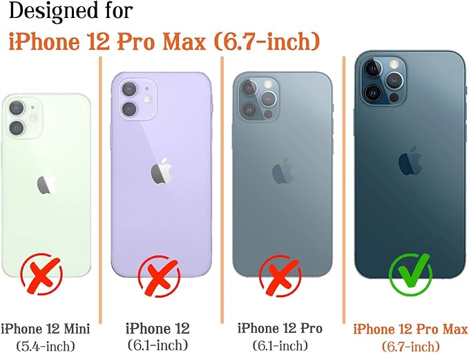 Magnetic for iPhone 12 Pro Max Case Cute Stripes Phone Case, Shockproof Slim TPU and Hard PC Protective Phone Cover Compatible with MagSafe Designed for Women Girls, Green and Blue