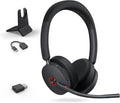 Yealink WH68 Hybrid DECT 6.0 & Bluetooth Wireless Headset with Charging Stand, Enterprise Grade ANC Office Headphones, 492ft Range, 6-Mic Noise Cancelling for Teams, Zoom, UC, PC/Smartphone,32H Call