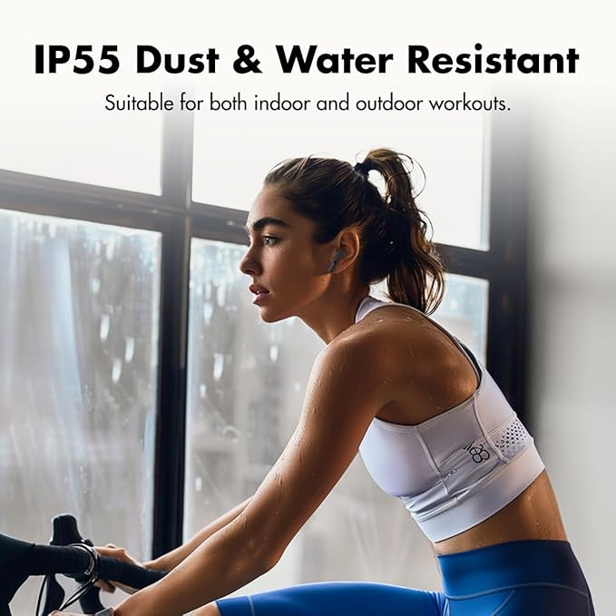 ROSESELSA EARFREE-i5 TWS Earbuds Hybrid Active Noise Cancellation Headphones LDAC HiFi Sound Wireless Earphones 48dB ANC IPX5 Bluetooth 5.3 Game Mode 54ms (Champagne)
