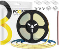 16.4FT COB Strip Lights Dimmable DC 12V 2700K Warm White IP65 Waterproof LED Strip, 480LEDs/m Adhesive Flexible Cuttable Strip Lights for DIY Home Decor Shelf Cabinet (No Adapter or Controller)
