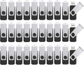 1GB Flash Drives 100 Pack, Wooolken USB 2.0 Thumb Drive with Lanyards Bulk USB Drive Pen Drives for Weddings,Office, School, Data Storage Backup