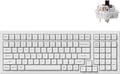 Keychron K4 Pro QMK/VIA Bluetooth Wireless Mechanical Keyboard, 96% Layout Custom Programmable Gaming Keyboard with White Backlit, Hot-Swappable K Pro Brown Switch for Mac Windows Linux - White