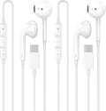[Apple MFi Certified] USB C Headphones for iPhone 17 16 15, 2 Pack Wired Headphones USB C with Built-in Remote to Control Music, Phone Calls, and Volume for iPhone 17 16 15 Pro Max, Galaxy, Pixel