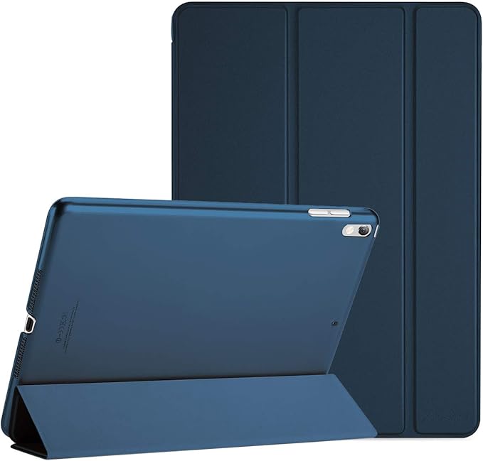 ProCase Smart Case for 10.5” iPad Air 3rd Generation 2019 / iPad Pro 2017, Slim Stand Cover with Translucent Frosted Back for iPad Air 3 -Blue