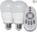 12W E26 Smart LED Light Bulbs Dimmable with 2.4GHz Wireless 3-Zone Remote Control - Adjustable Color Temperature (Warm/Cool) and Brightness 2 Pack (2 Bulb+1 Remote)