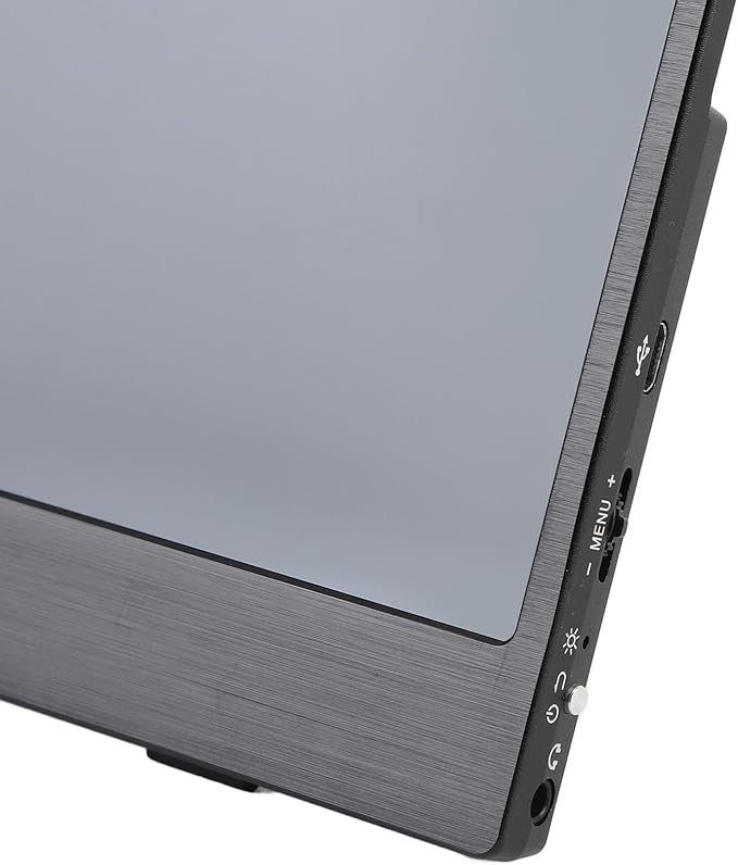 4K Portable Monitor 13.3" - 400 Nits Brightness HDR Display for Gaming, Work and Travel with Builtin Speakers (Grey)