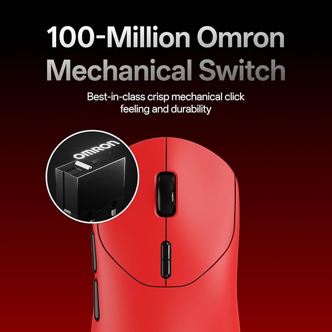 Rapoo VT2 Wireless Gaming Mouse, True 8K Wireless Polling Rate, 53g Lightweight, Up to 750 Hr Battery, Nordic nRF54L15 MCU, 100-Million Mechanical Switch, 10 Programmable Buttons, Macro Enabled