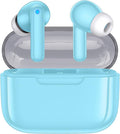 kurdene Wireless Earbuds, Bluetooth 5.3 in Ear Buds Light Weight Headphones with Deep Bass Sound,48 Hours Playtime Headset,Clear Calls Earphones with Mics for Sports Workout Blue