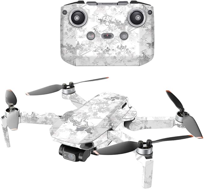 MightySkins Compatible with DJI Mini 2 Portable Drone - Viper Snow | Protective, Durable, and Unique Vinyl Decal wrap Cover | Easy to Apply, Remove, and Change Styles | Made in The USA