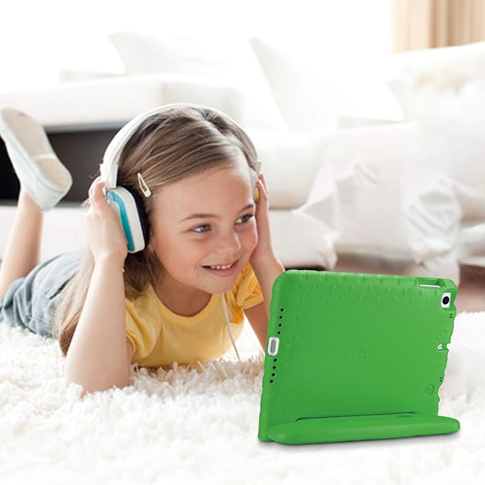 ProCase Kids Case for iPad 9th Generation/iPad 8/iPad 7, iPad 10.2 Case 2021 2020 2019/iPad Air 10.5/iPad Pro 10.5 Kids Case, Shockproof Lightweight Case with Convertible Handle -Green