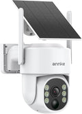 ANNKE Solar Security Camera Wireless Outdoor, 2.5K Dome Camera for Home Security, 360°Viewing, Solar Powered, Two-Way Audio, Smart PIR Motion Detection, Color Night Vision, SD/Cloud Storage, 2.4&5GHz