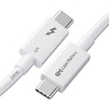 Cable Matters [Intel Certified] 80Gbps Thunderbolt 5 Cable with up to 120Gbps Bandwidth Boost and 240W Charging - 1m / 3.3ft, Compatible with Thunderbolt 4, USB4, and USB C, White