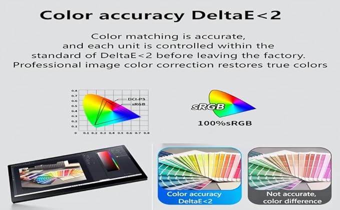 Pro 15.6" 4K OLED Touchscreen Monitor, Professional Portable Display,10-bit HDR Color,100% AdobeRGB,Includes Passive Capacitive Touch Stylus&Smart Cover — Designed for Creators