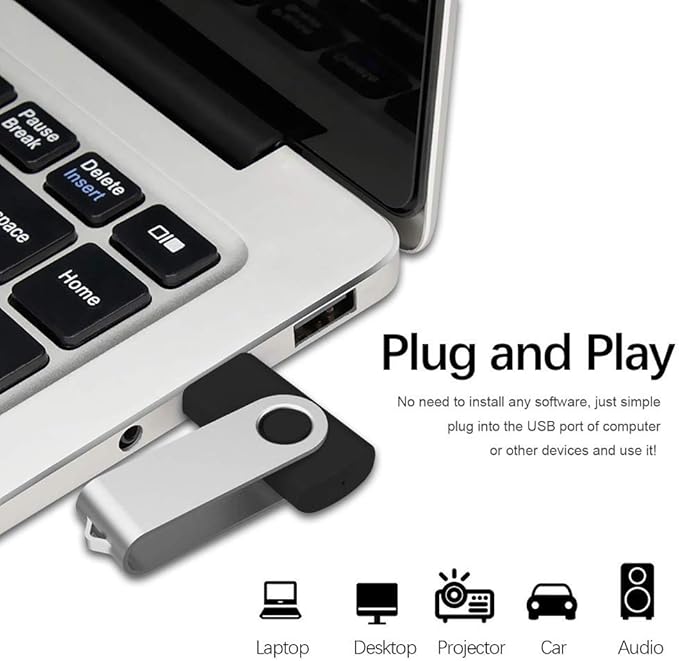 Aiibe 16GB USB Flash Drive Memory Stick Thumb Drive Black
