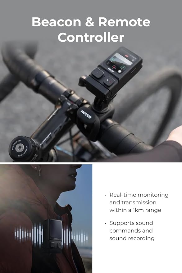 HOVERAir X1 PRO 4K Drone with Camera, Foldable Action Flying Camera with 42 KM/H Follow Speed, 10+ Fully Automatic Flight Modes, Fly Anywhere with OmniTerrain, SmoothCapture 2.0(Fly Joy Combo)