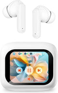 Active Noise Cancelling Smart Touch Screen Earbuds ANC Earphones Wireless Blue Tooth Ear Buds Head Phones Bluetooth In-Ear Headphones TWS True Wireless Earbuds for iPhone Android with Mic Touchscreen