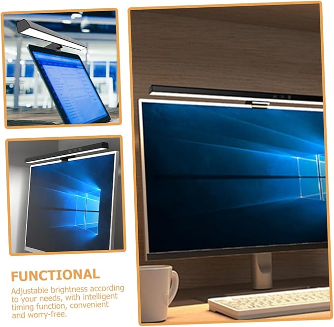 jojofuny Monitor Light Bar Computer Screen Light Bar Dimmable Brightness for Eye Protection
