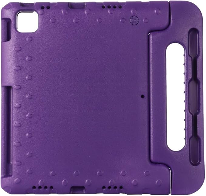Kids Case for iPad Pro 11-inch 4th/3rd/2nd Gen 2020-2022, Techcircle [Support Pencil Charging] Handle Stand Lightweight EVA Foam Bumper Protective Child Friendly Drop Proof Cover, Purple