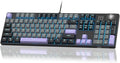 MageGee Mechanical Gaming Keyboard, Wired USB RGB Backlit Keyboard, 104-Key 100% Anti-Ghosting Mechanical Keyboard with Red Switches, Side-Printed Keycaps for Windows PC & Mac