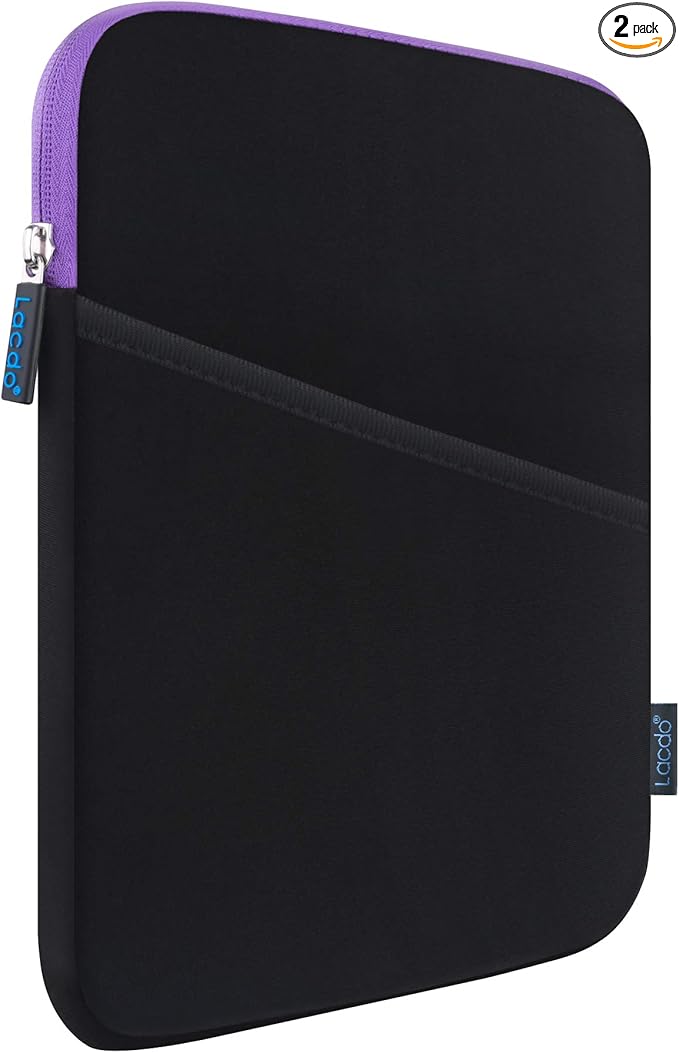 Lacdo Tablet Sleeve Case for 11 inch iPad A16 / 11 inch iPad Air M4 M3 M2 / 11" iPad Pro M5 M4 / 10.9" iPad /10.2" iPad /10.9" ipad Air / 11 Inch Samsung Galaxy Tab A9+ Bag, Fit Magic Keyboard, Purple