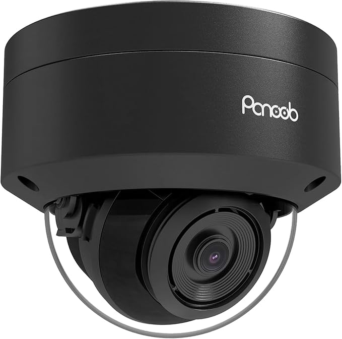 5MP PoE IP Outdoor/Indoor Vandal Proof Dome Camera, 2.8mm 110°Wide Angle, H.265 Security IP PoE Camera, 100ft IR Night Vision, IP66 IK10 Resistance, AI Human Detection, PD54BA3-5M (Not PTZ)