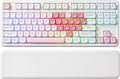 YUNZII B87 Wireless Mechanical Keyboard,QMK/VIA Programmable,TKL Layout 87 Keys,BT/2.4G/USB-C,Hot Swap Gasket Mount RGB Backlit Gaming with Wrist Rest for Win/Mac (White Heart, Cocoa Cream V2)