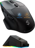 Black Shark Funcooler Wireless Gaming Mouse, Active Cooling & Heating, Dual 8KHz Polling Rate, 30K DPI Optical Sensor, Tri-Mode Wireless, Charging Dock, Ergonomic Right-Hand for PC/Mac