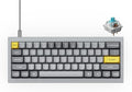 Keychron Q4 Wired Custom Mechanical Keyboard, 60% Layout QMK/VIA Programmable Macro with Hot-swappable Gateron G Pro Blue Switch Double Gasket Compatible with Mac Windows Linux (Gray)