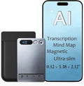 AI Voice Recorder with Transcription and Mind Map, AI Recorder and Transcriber, APP Control, AI Note Taker Recording Device for Lectures,Meetings,Calls, Long Battery, Gray