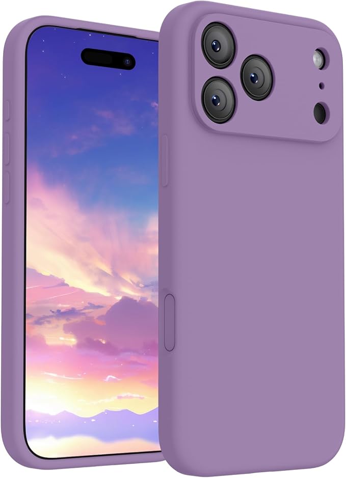 FireNova Magnetic for iPhone 17 Pro Case, Compatible with MagSafe, [Integrated Silicone Camera Control Button] [Camera Protection] Anti-Scratch Microfiber Lining Phone Case, 6.3", Light Purple