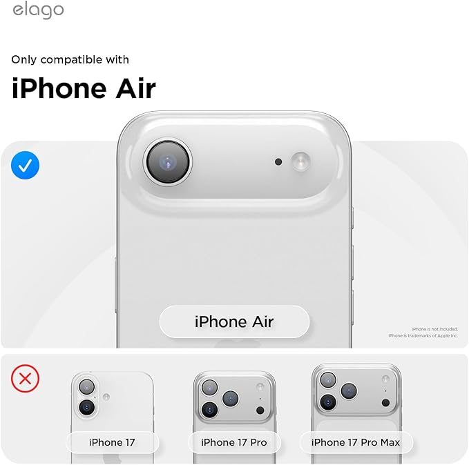 elago for iPhone Air Case, Premium Magnetic Silicone Case, Compatible with MagSafe, Liquid Silicone Material, Protective Cover, Shockproof, Slim Phone, 6.5 inch (Aqua Sky)
