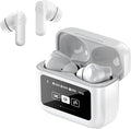 TWS Touch Screen Earbuds with Touch Screen Active Noise Cancelling TWS Wireless Bluetooth Touchscreen Earbuds ANC for iPhone Android Blue Tooth Ear Buds Noise Cancelling Earphones
