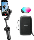AOCHUAN 3-Axis Gimbal Stabilizer for iPhone, Smartphone Gimbal w/7.8" Extension Rod, Portable Hard Case for Camera, EVA Protective Storage, Magnetic RGB LED Light, 7 Color Temperature, V8 & B30 & L20