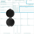 Fingerprint Kit FD-258 Cards, Reusable Ink Pad, 11-1-20 Newest Version-10 Pack