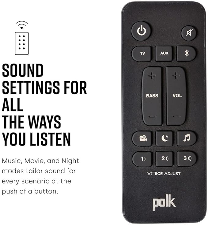 Polk Audio Signa S3 Sound Bar for TV & Wireless Subwoofer with Built-in Chromecast & Google Assistant, Low-Profile Design, Works with 8K, 4K & HD TVs, Bluetooth and Wireless Streaming