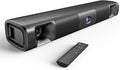 Saiyin Sound Bar for Smart TV, 60W Bluetooth 5.3 Soundbar with Dual Bass Drivers&Clear Voice, Virtual Surround Sound System with TV-ARC/Optical/AUX for TV/PC/Gaming/Projectors, 17 inch, Wall Mountable