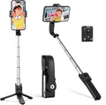 hohem iSteady Q Gimbal Stabilizer for Smartphone, 1 Axis Selfie Stick Tripod with Face Tracking, 360° Rotation, 4 in 1 Portable Phone Tripod w/Extendable Stick for iPhone 14/Android Video Recording