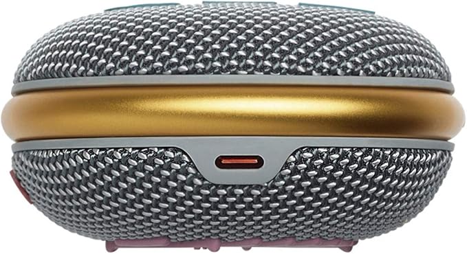JBL Clip 4 - Portable Mini Bluetooth Speaker, big audio and punchy bass, integrated carabiner, IP67 waterproof and dustproof, 10 hours of playtime, speaker for home, outdoor and travel (Grey)
