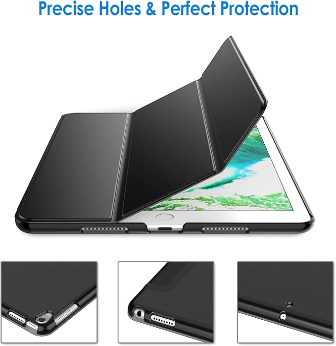 JETech Case for iPad Pro 10.5-Inch and iPad Air 3 (10.5-Inch 2019, 3rd Generation), Smart Cover Auto Wake/Sleep Cover (Black)